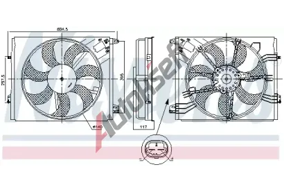 NISSENS Vtrk chlazen motoru NIS 850050, 850050