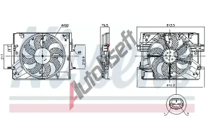 NISSENS Vtrk chlazen motoru NIS 850063, 850063