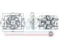 Vtrk chlazen motoru NISSENS ‐ NIS 850064