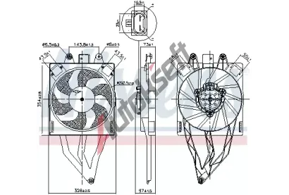 NISSENS Vtrk chlazen motoru NIS 850066, 850066