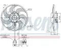 Vtrk chlazen motoru NISSENS ‐ NIS 850072