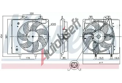 NISSENS Vtrk chlazen motoru NIS 850087, 850087