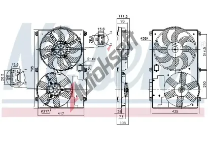 NISSENS Vtrk chlazen motoru NIS 850092, 850092