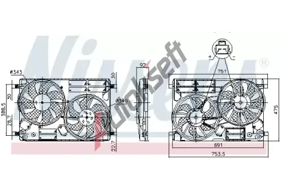 NISSENS Vtrk chlazen motoru NIS 850096, 850096