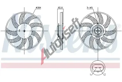 NISSENS Vtrk chlazen motoru NIS 850099, 850099