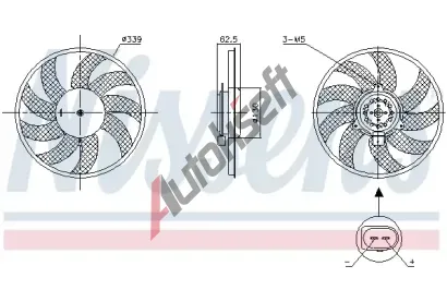 NISSENS Vtrk chlazen motoru NIS 850105, 850105
