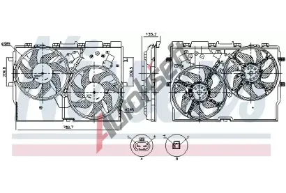 NISSENS Vtrk chlazen motoru NIS 850115, 850115