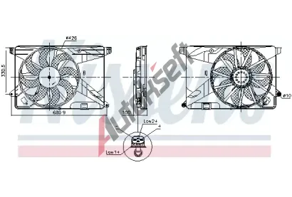 NISSENS Vtrk chlazen motoru NIS 850124, 850124