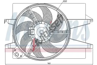 NISSENS Vtrk chlazen motoru NIS 85220, 85220