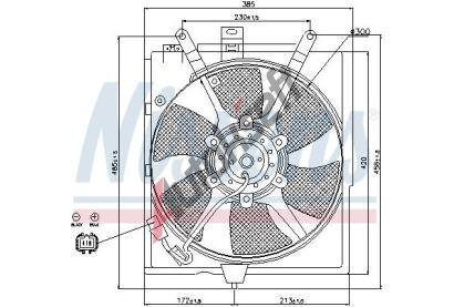 NISSENS V�tr�k chlazen� motoru NIS 85299, 85299