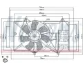 NISSENS Větrák chlazení motoru NIS 85327, 85327