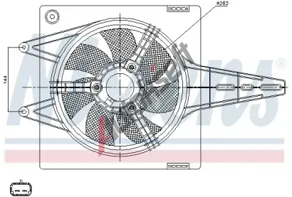 NISSENS Vtrk chlazen motoru NIS 85427, 85427
