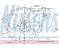 Vtrk chlazen motoru NISSENS ‐ NIS 85429