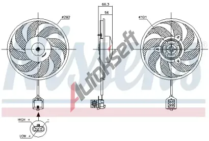 NISSENS Vtrk chlazen motoru NIS 85596, 85596