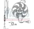 Vtrk chlazen motoru NISSENS ‐ NIS 85730