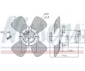 NISSENS V�tr�k chlazen� motoru NIS 85801, 85801
