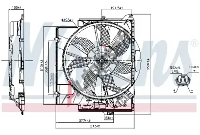 NISSENS V�tr�k chlazen� motoru NIS 85830, 85830