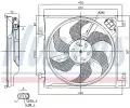NISSENS Větrák chlazení motoru NIS 85869, 85869