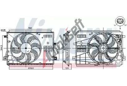 NISSENS Vtrk chlazen motoru NIS 85973, 85973