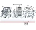 NISSENS Vnitn ventiltor NIS 87030, 87030