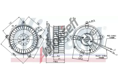 NISSENS Vnitn ventiltor NIS 87041, 87041