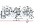 NISSENS Vnitn ventiltor NIS 87049, 87049