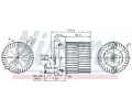 NISSENS Vnitřní ventilátor NIS 87057, 87057