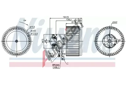 NISSENS Vnitn ventiltor NIS 87093, 87093