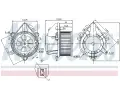 NISSENS Vnitn ventiltor NIS 87124, 87124