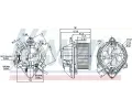 NISSENS Vnitn ventiltor NIS 87130, 87130