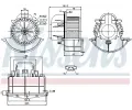 NISSENS Vnitn ventiltor NIS 87139, 87139