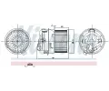 NISSENS Vnitn ventiltor NIS 87258, 87258