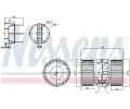 NISSENS Vnitřní ventilátor NIS 87356, 87356