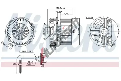 NISSENS Vnitn ventiltor NIS 87385, 87385