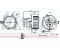 NISSENS Vnitn ventiltor NIS 87406, 87406