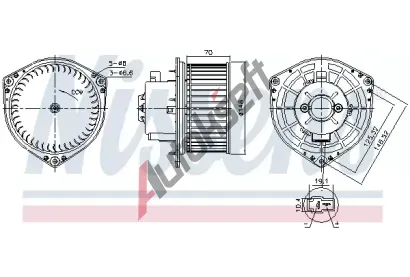 NISSENS Vnitn ventiltor NIS 87454, 87454
