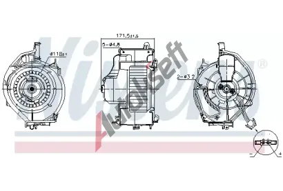 NISSENS Vnitn ventiltor NIS 87478, 87478