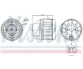 NISSENS Vnitn ventiltor NIS 87496, 87496