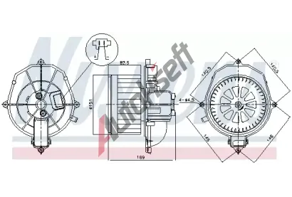 NISSENS Vnitn ventiltor NIS 87518, 87518