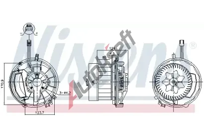 NISSENS Vnitn ventiltor NIS 87524, 87524