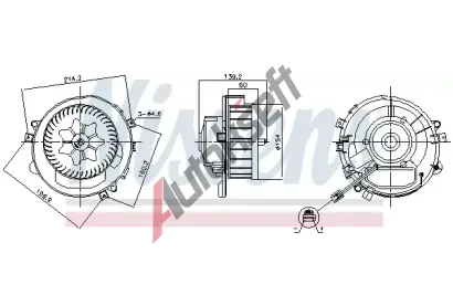 NISSENS Vnitn ventiltor NIS 87525, 87525