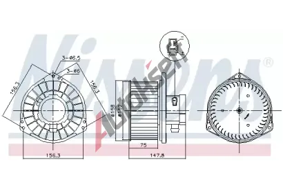 NISSENS Vnit�n� ventil�tor NIS 87531, 87531