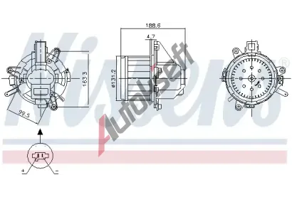 NISSENS Vnitn ventiltor NIS 87542, 87542