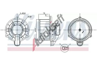 NISSENS Vnitřní ventilátor NIS 87569, 87569 NISSENS Vnitřní ventilátor NIS 87569, 87569
