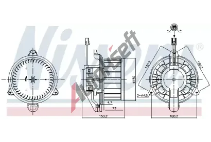 NISSENS Vnitn ventiltor NIS 87579, 87579