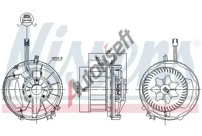 NISSENS Vnitn ventiltor NIS 87587, 87587