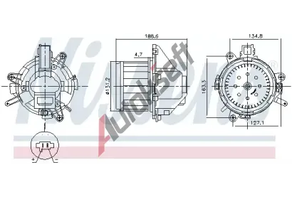 NISSENS Vnitn ventiltor NIS 87596, 87596
