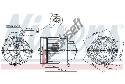 NISSENS Vnitn ventiltor NIS 87599, 87599
