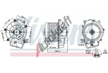 NISSENS Vnitřní ventilátor NIS 87606, 87606 NISSENS Vnitřní ventilátor NIS 87606, 87606
