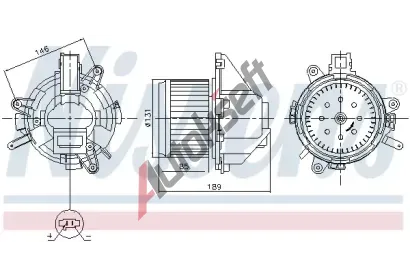 NISSENS Vnitn ventiltor NIS 87608, 87608